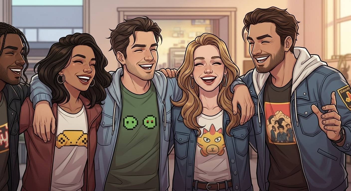 Pop Culture Friend Quads - visual guide and ideas