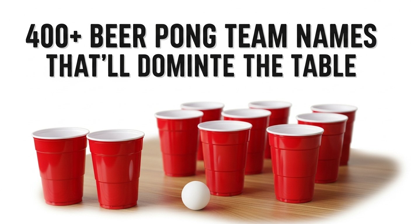 400+ Beer Pong Team Names That’ll Dominate the Table