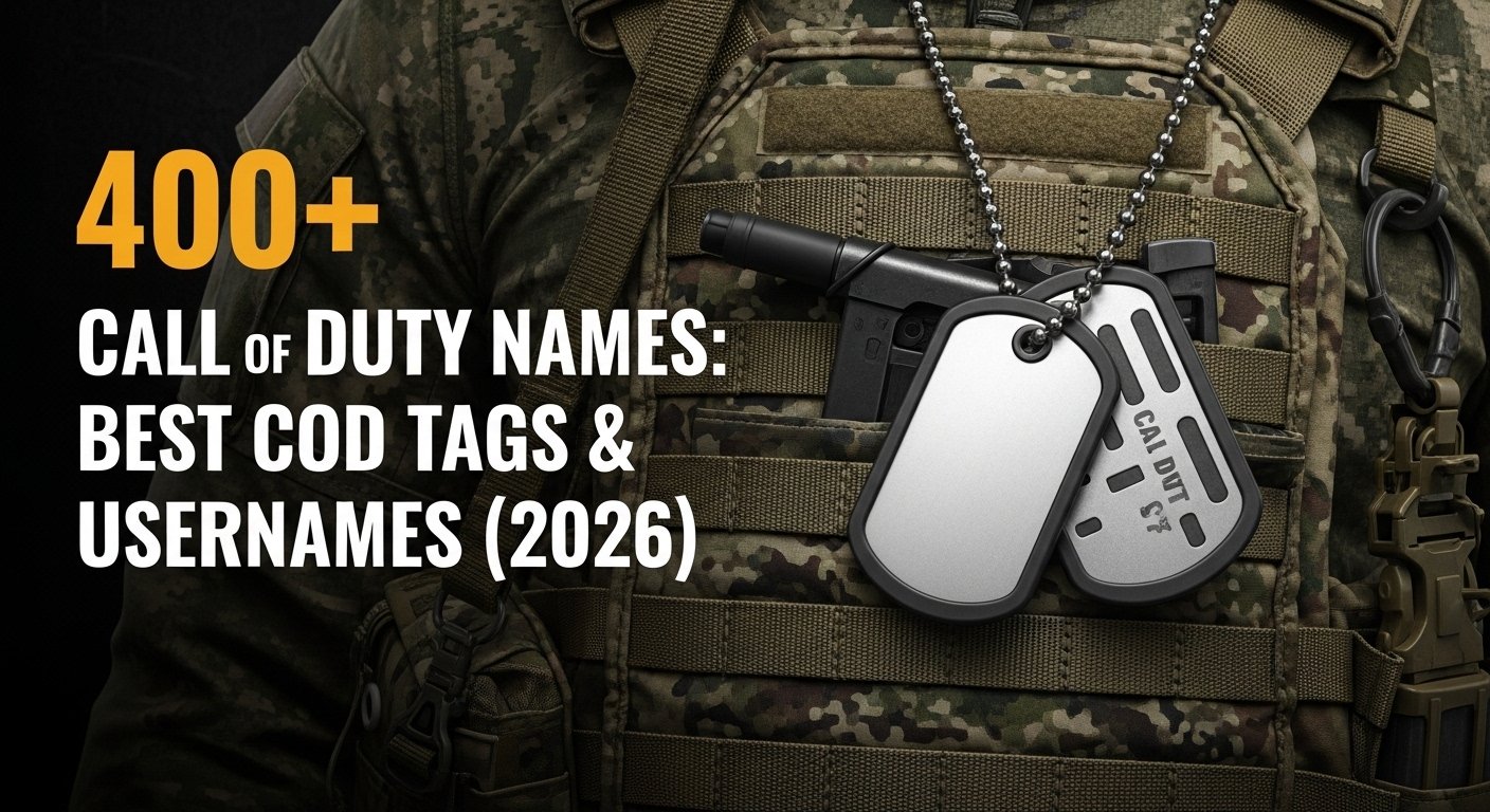 400+ Call of Duty Names: Best COD Tags & Usernames (2026)