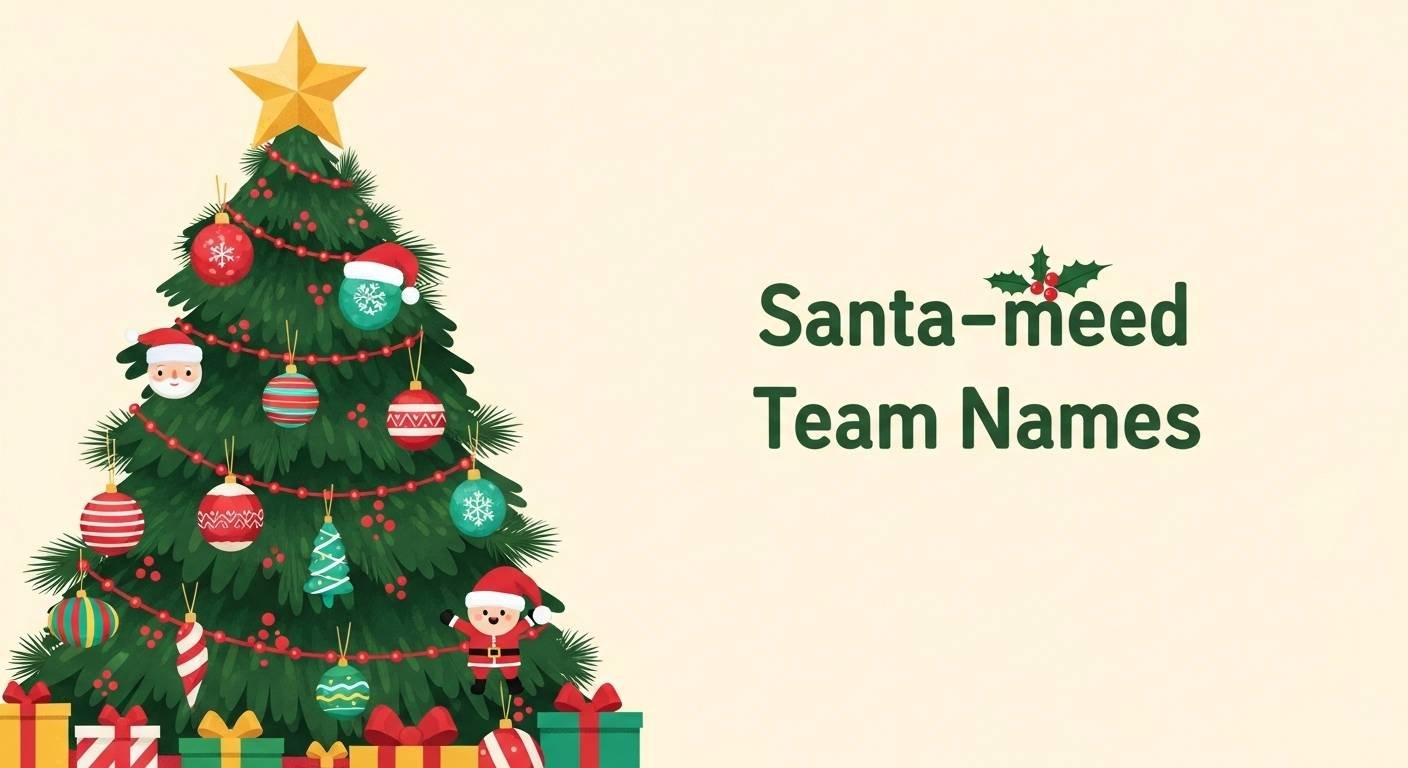 Christmas Trivia Team Names - visual guide and ideas