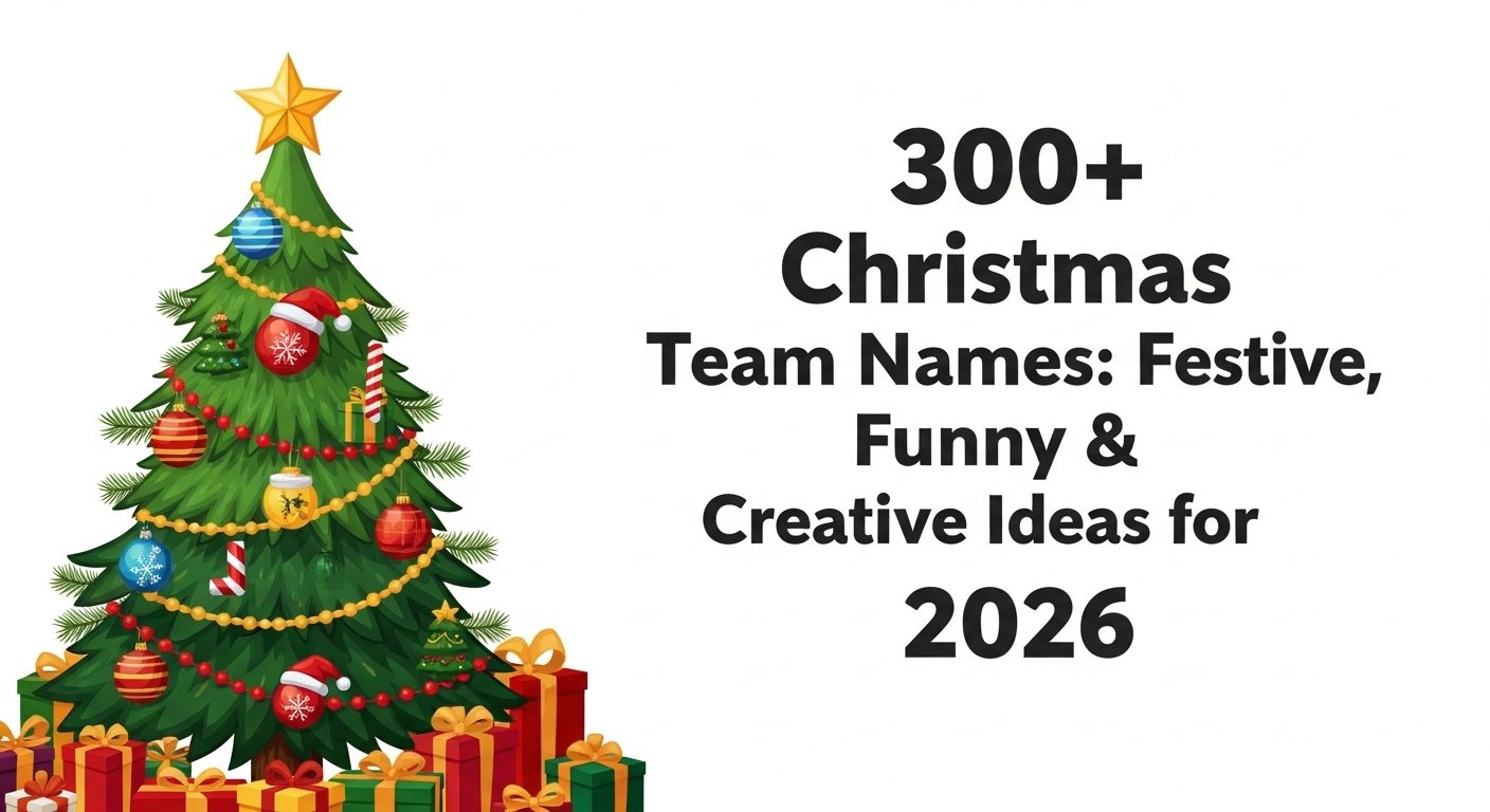 List of 300+ christmas team names with funny, cool, and creative ideas
