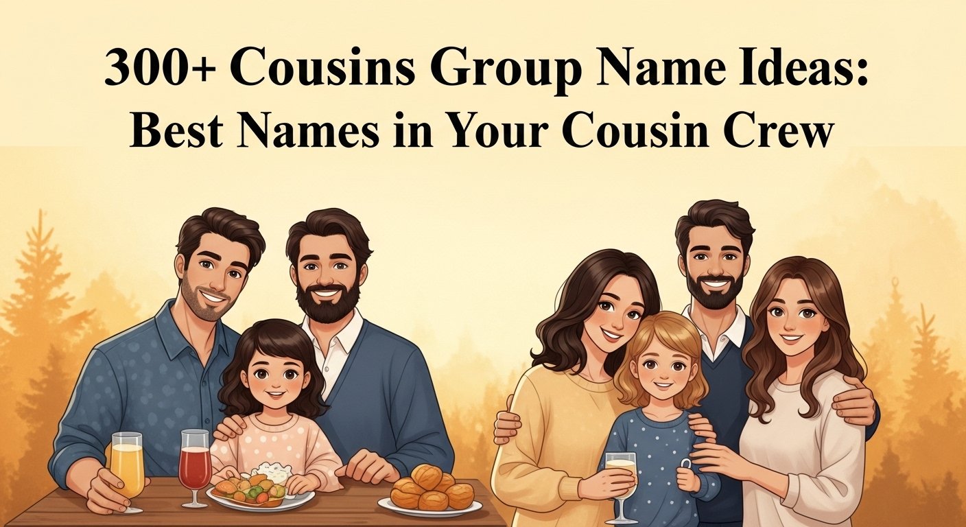 List of 300+ cousins group name with creative and unique ideas