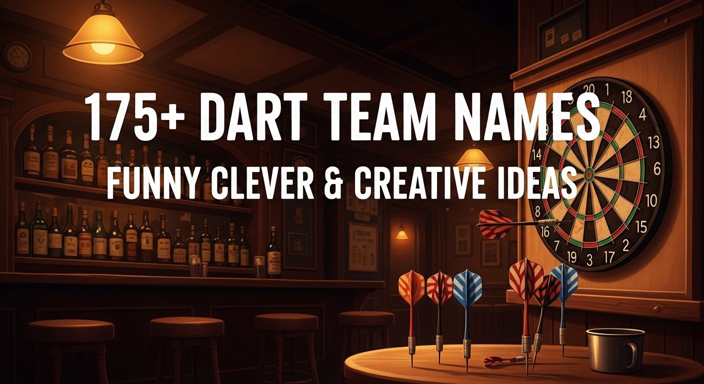 175+ Dart Team Names: Funny, Clever & Creative Ideas
