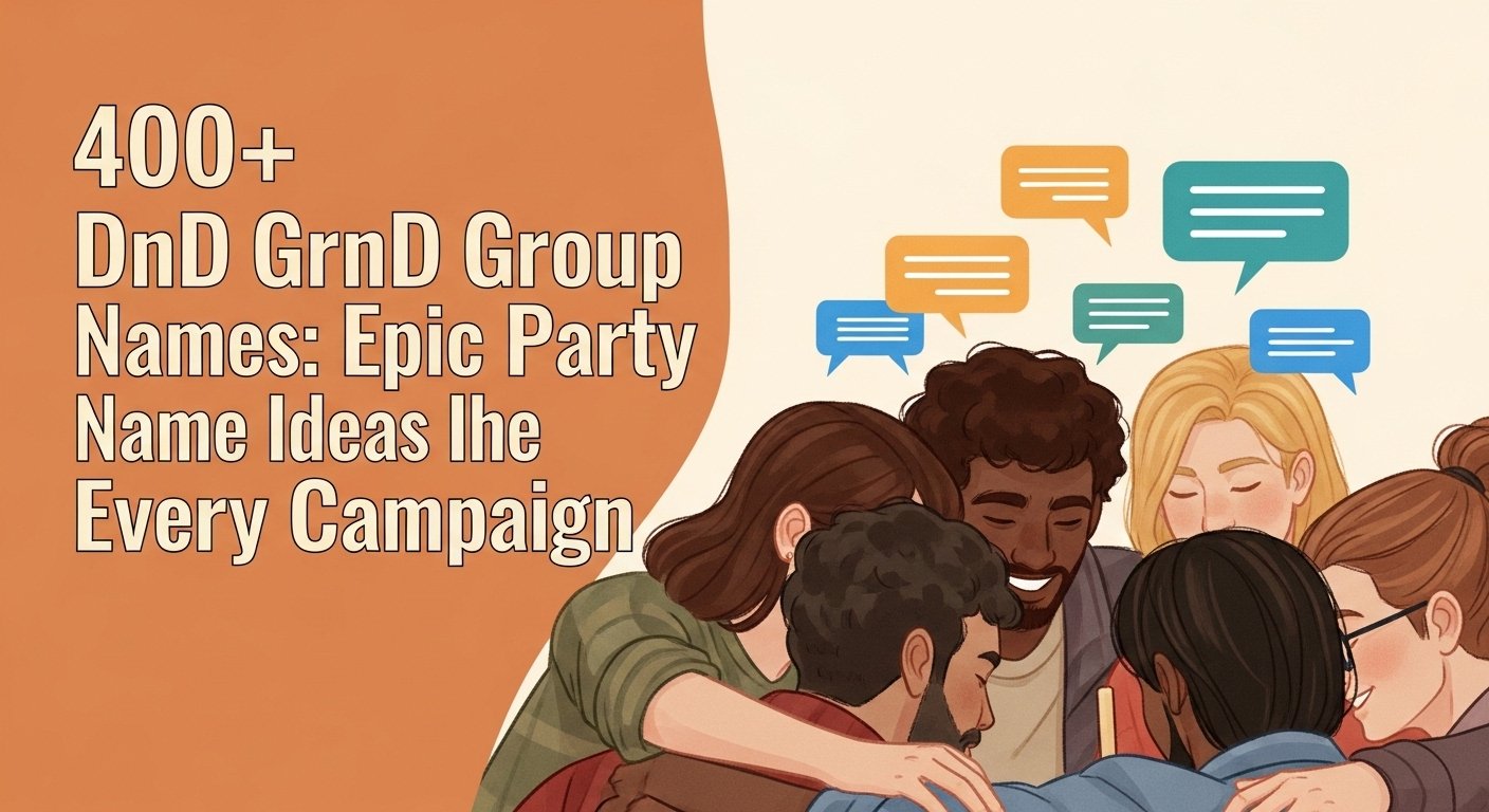 400+ DnD Group Names: Epic Party Name Ideas for Every Campaign