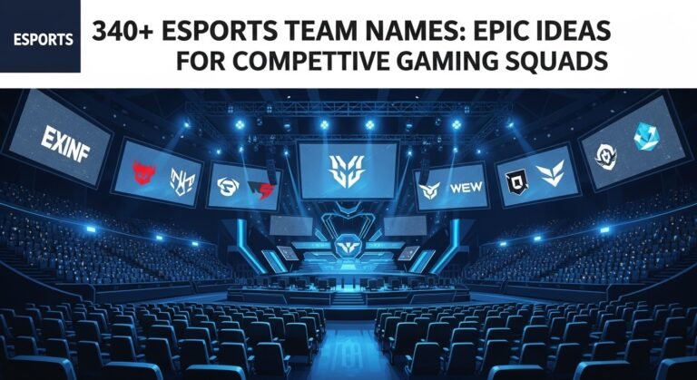 340+ Esports Team Names: Epic Ideas for Competitive Gaming Squads ...