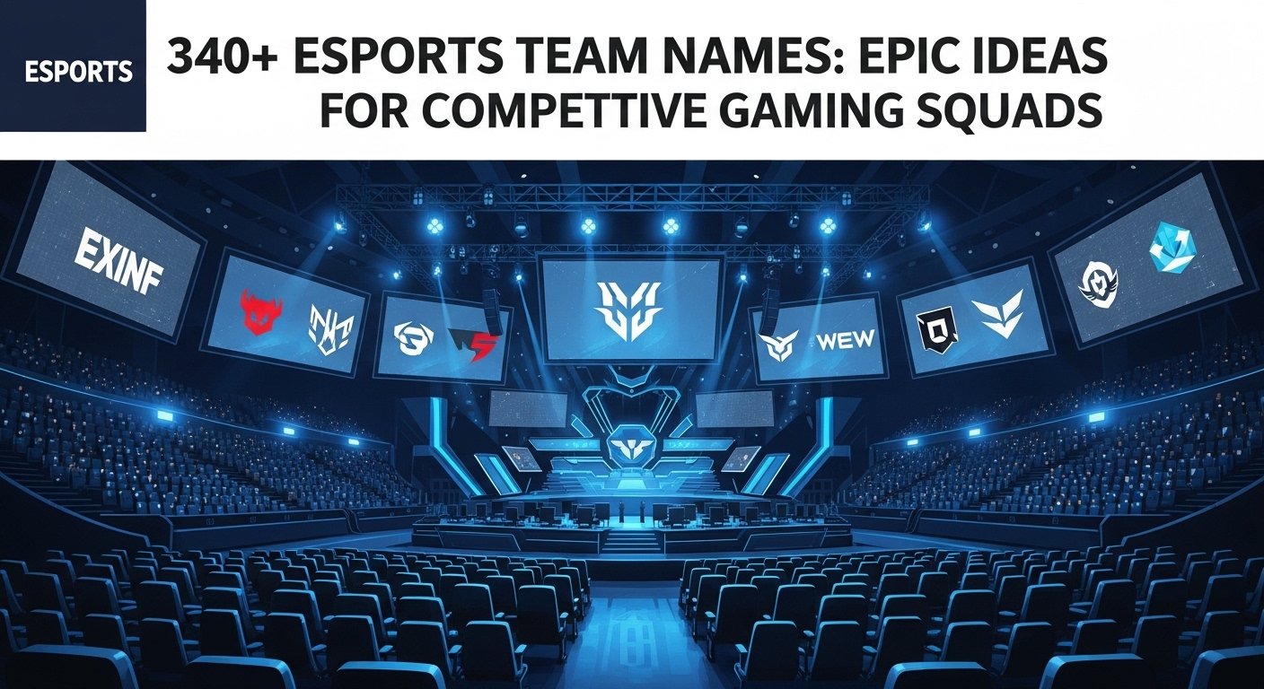 340+ Esports Team Names: Epic Ideas for Competitive Gaming Squads