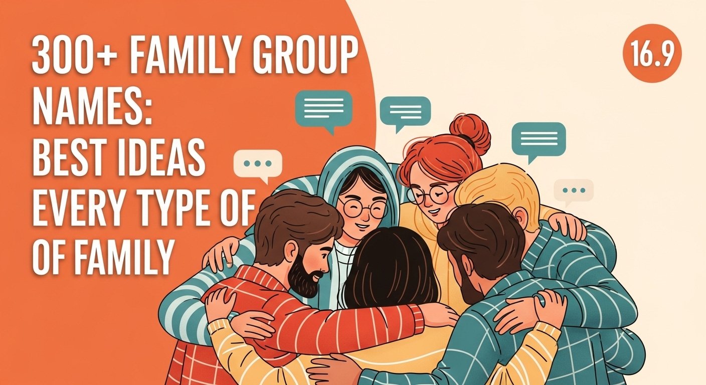 300+ Family Group Names: Best Ideas for Every Type of Family