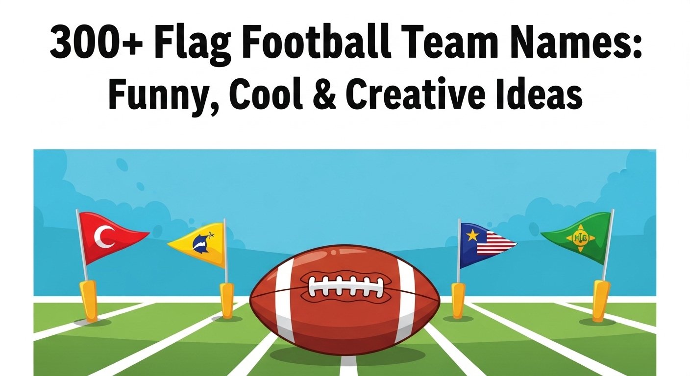 300+ Flag Football Team Names: Funny, Cool & Creative Ideas