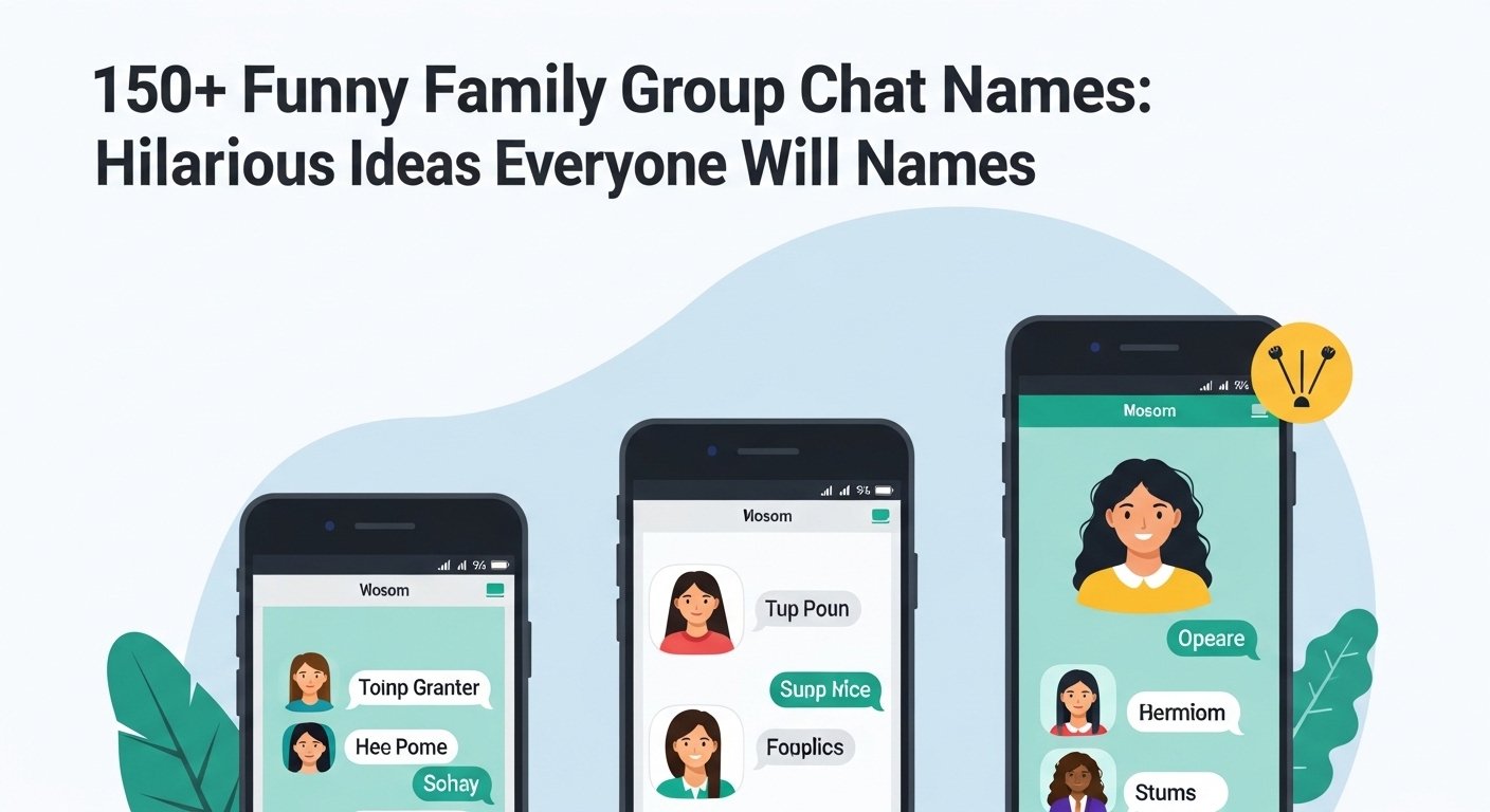 150+ Funny Family Group Chat Names: Hilarious Ideas Everyone Will Love
