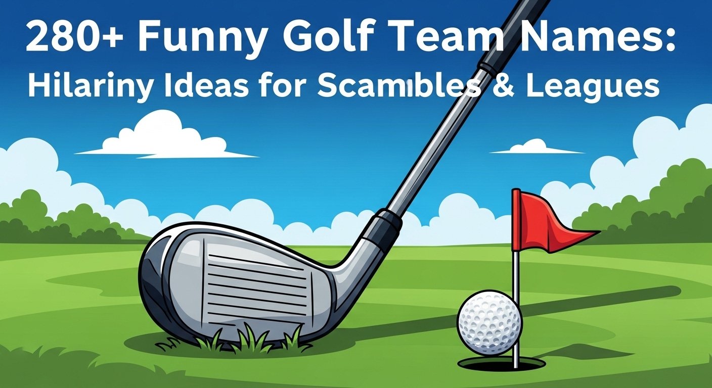 List of 280+ funny golf team names with funny, cool, and creative ideas