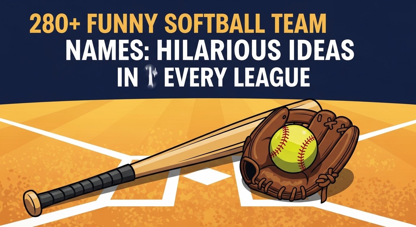 List of 280+ funny softball team names with funny, cool, and creative ideas