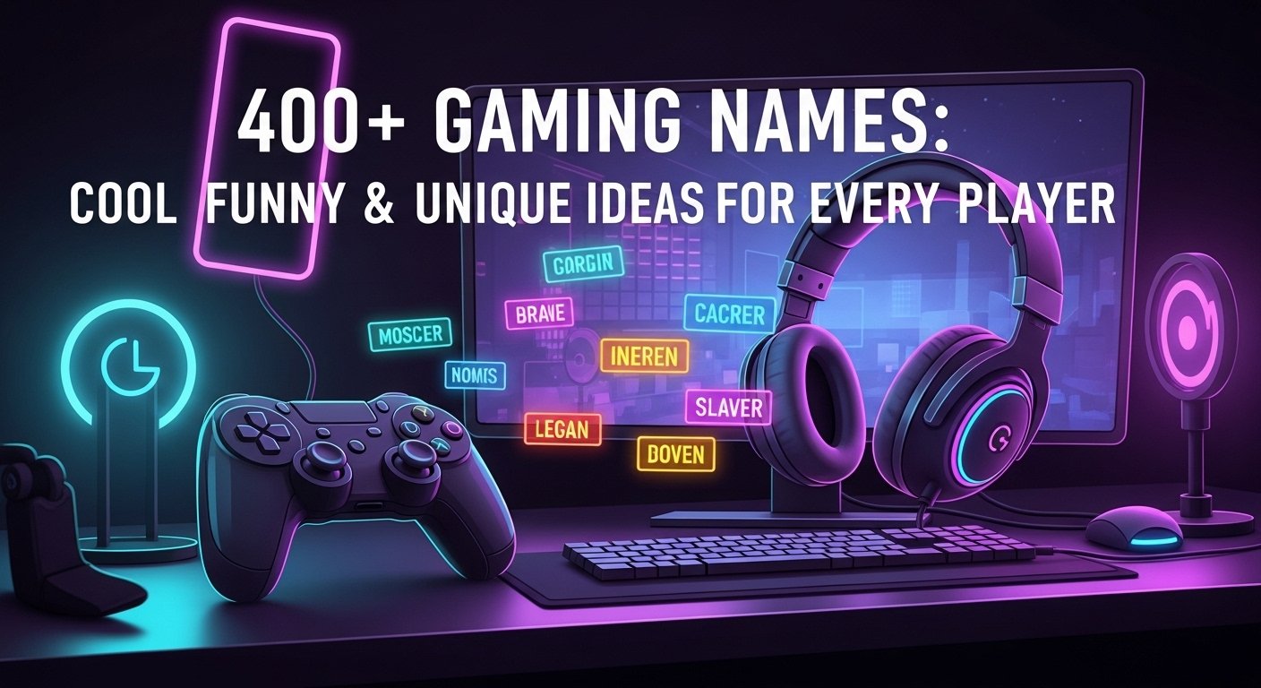List of 400+ gaming names for online gaming profiles and gamertags