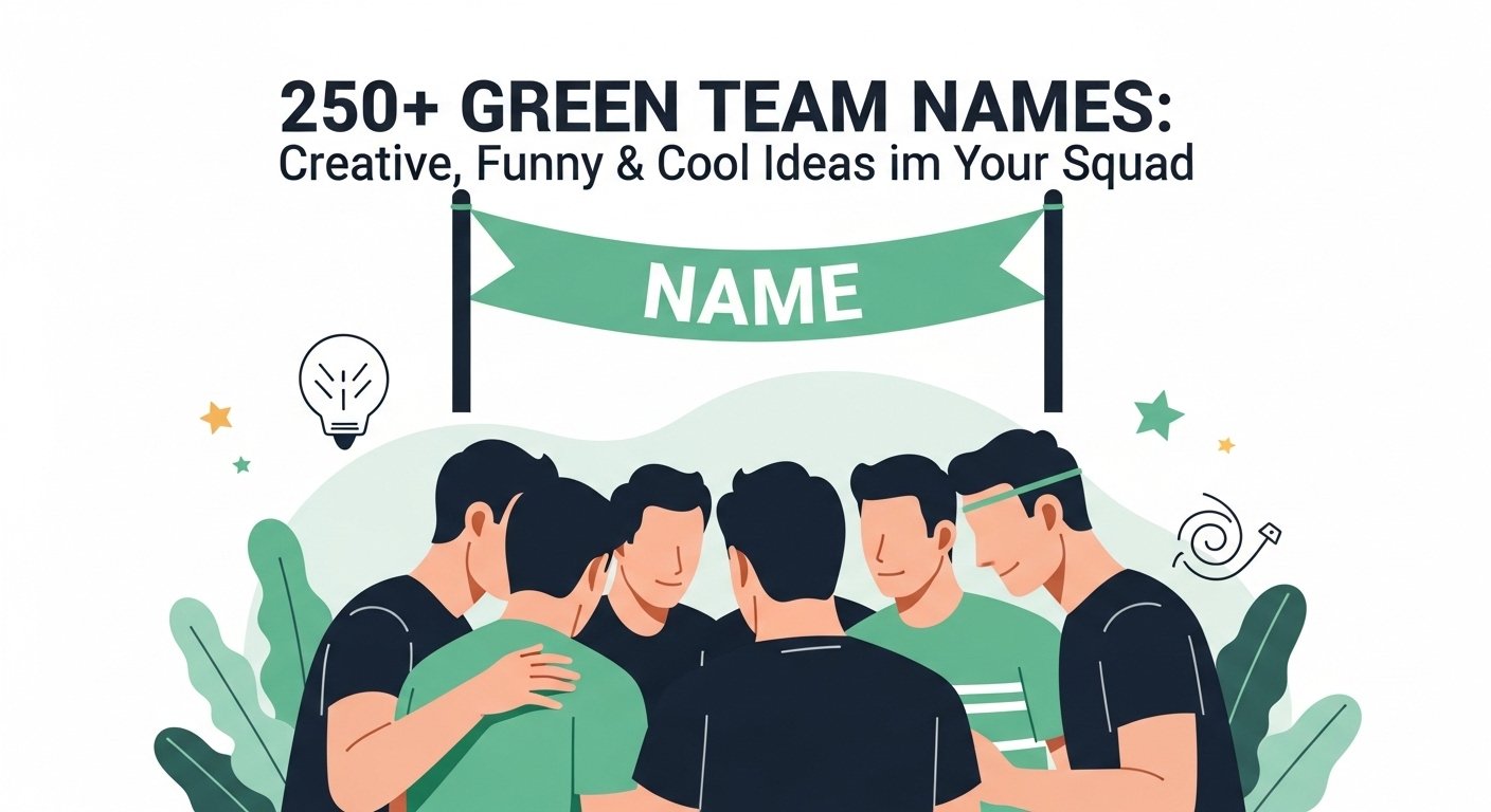 250+ Green Team Names: Creative, Funny & Cool Ideas for Your Squad