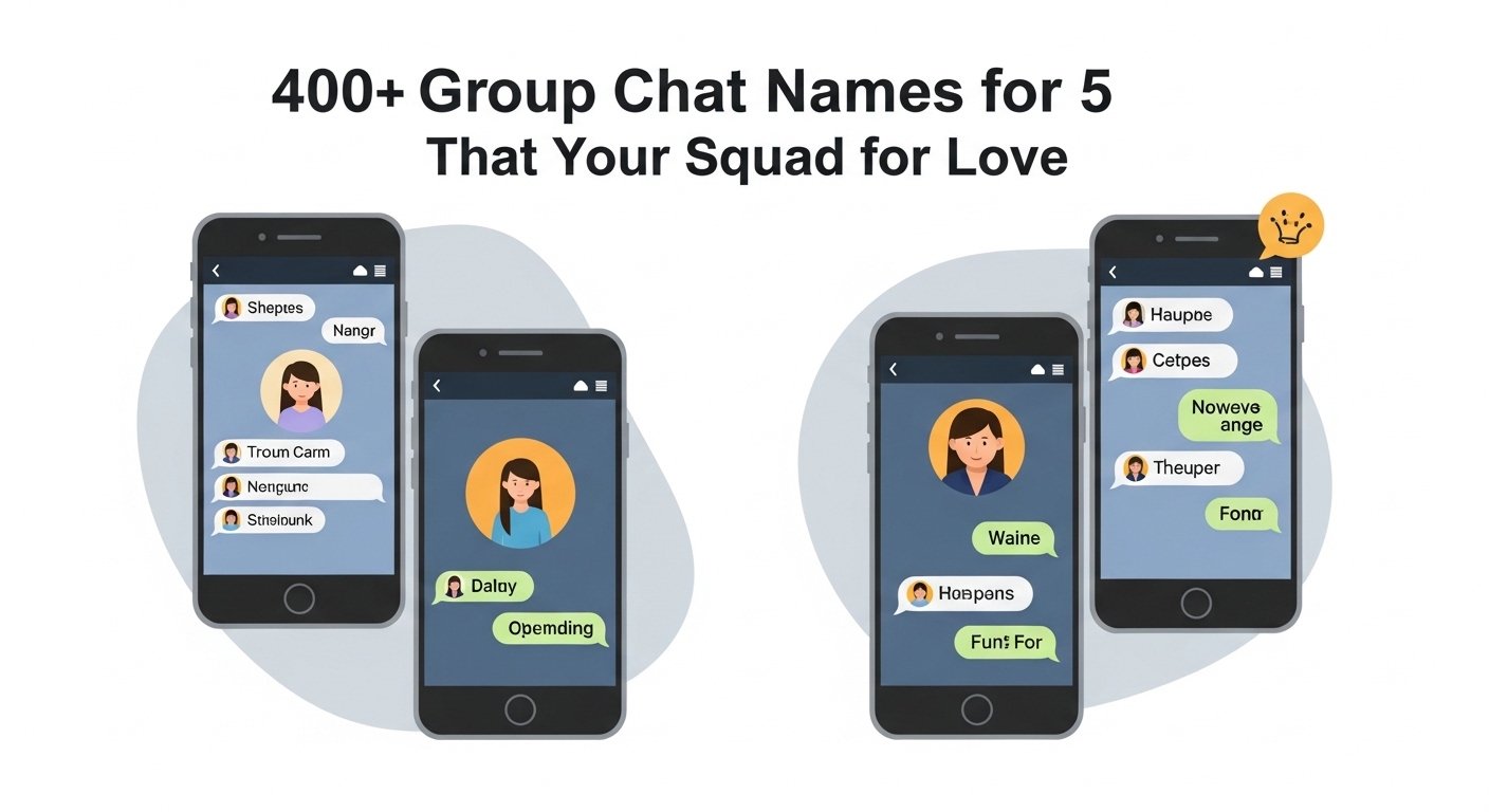 400+ Group Chat Names for 5 That Your Squad Will Love