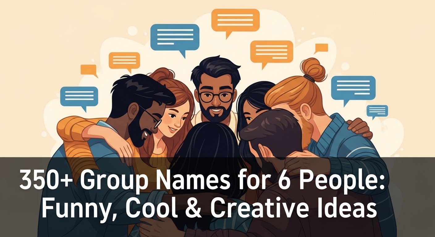 350+ Group Names for 6 People: Funny, Cool & Creative Ideas