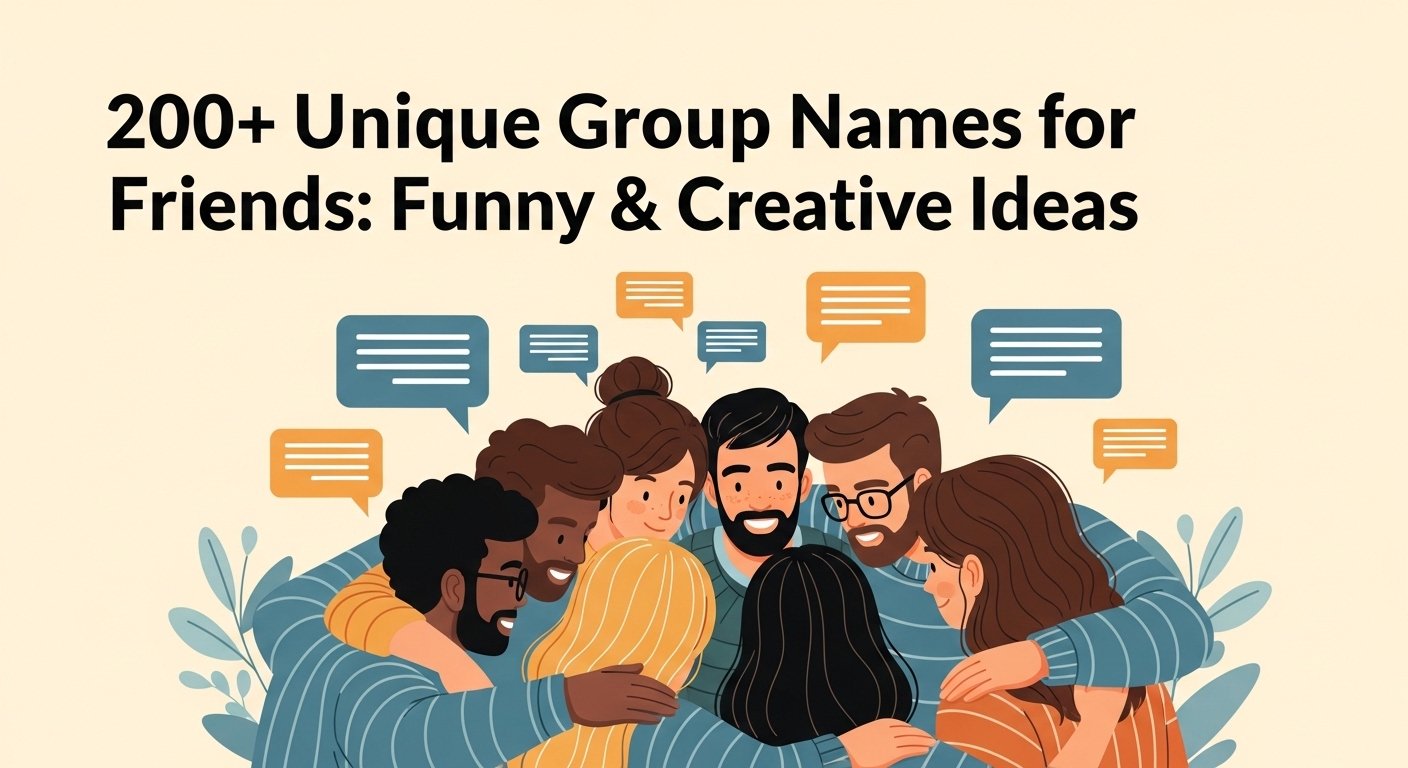 200+ Unique Group Names for Friends: Funny & Creative Ideas