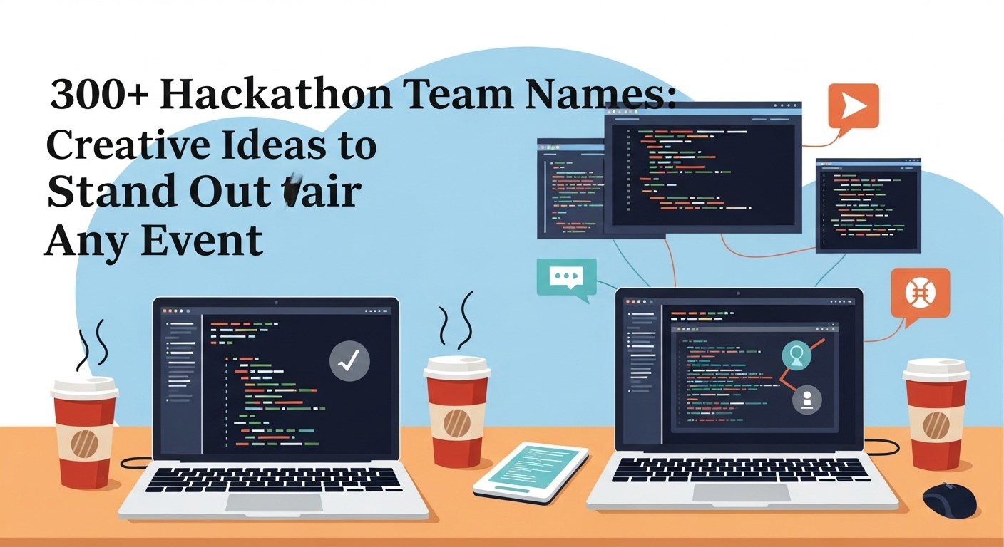300+ Hackathon Team Names: Creative Ideas to Stand Out at Any Event