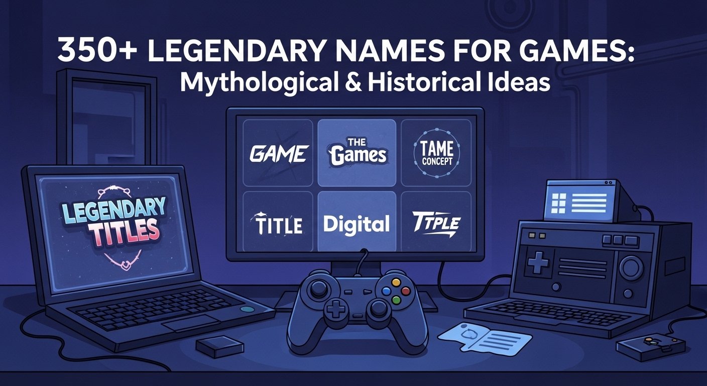 350+ Legendary Names for Games: Mythological & Historical Ideas