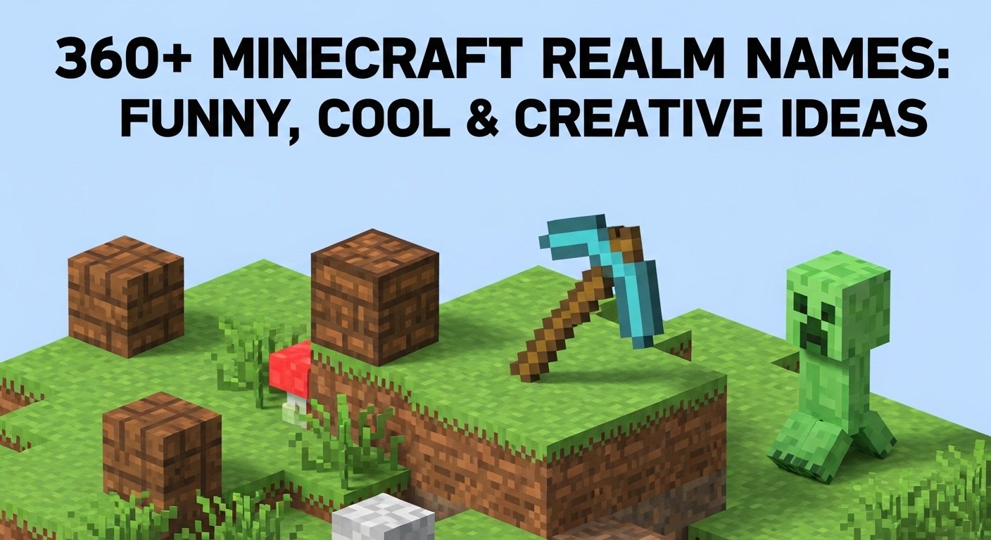 360+ Minecraft Realm Names: Funny, Cool & Creative Ideas
