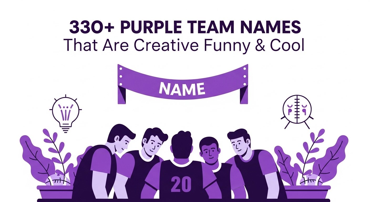 330+ Purple Team Names That Are Creative, Funny & Cool