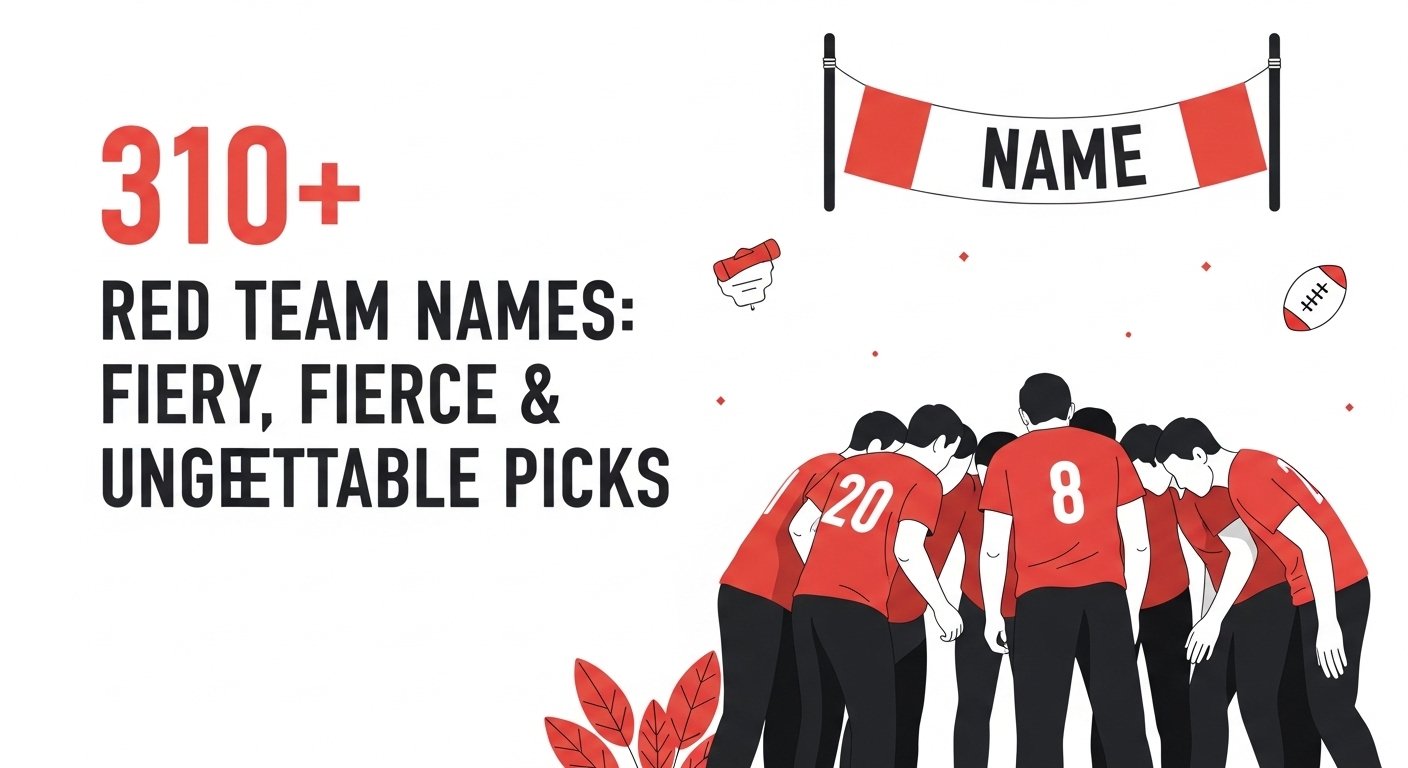 310+ Red Team Names: Fiery, Fierce & Unforgettable Picks