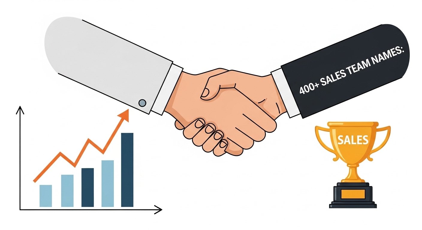 List of 400+ sales team names with funny, cool, and creative ideas