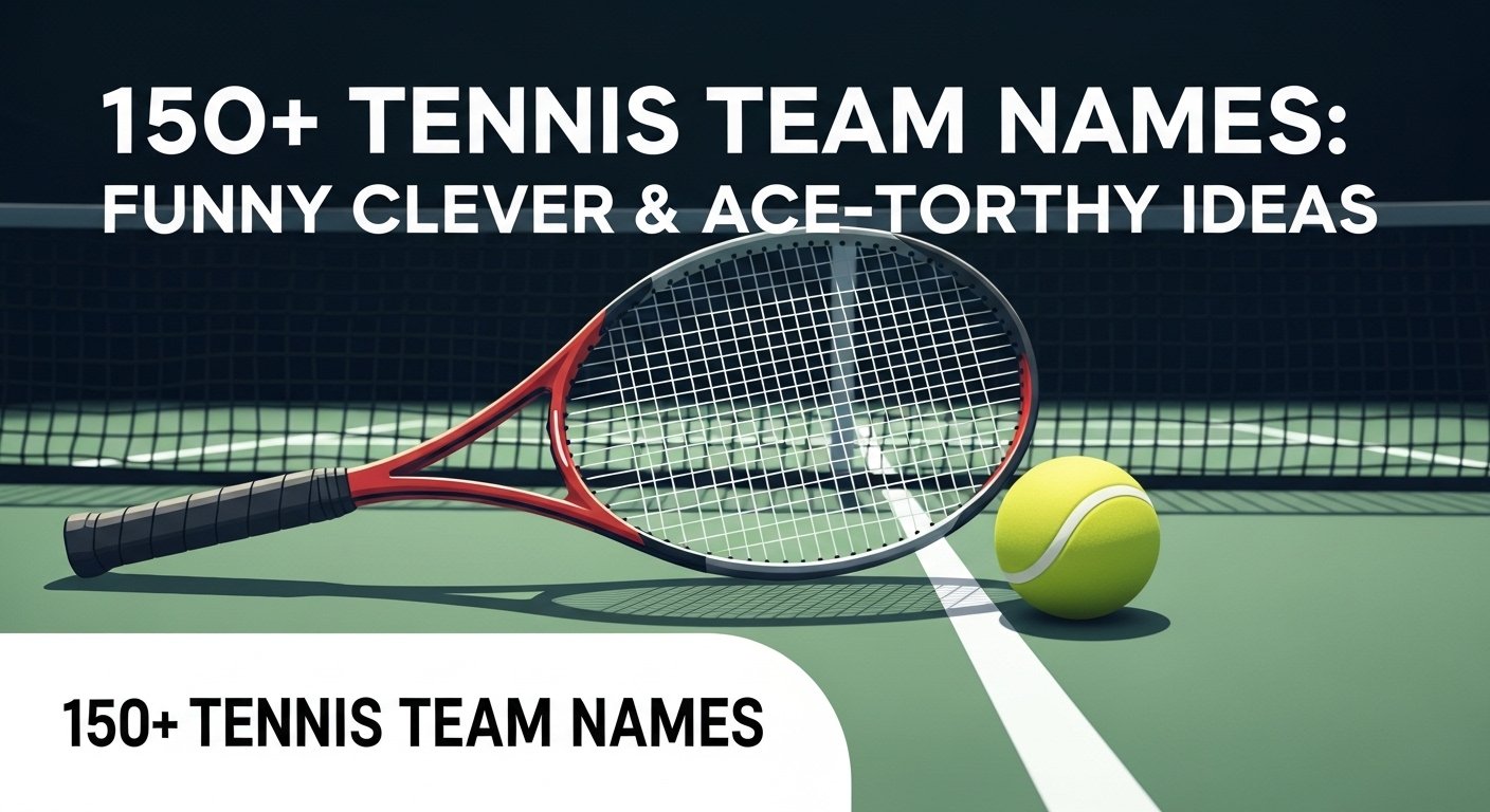150+ Tennis Team Names: Funny, Clever & Ace-Worthy Ideas