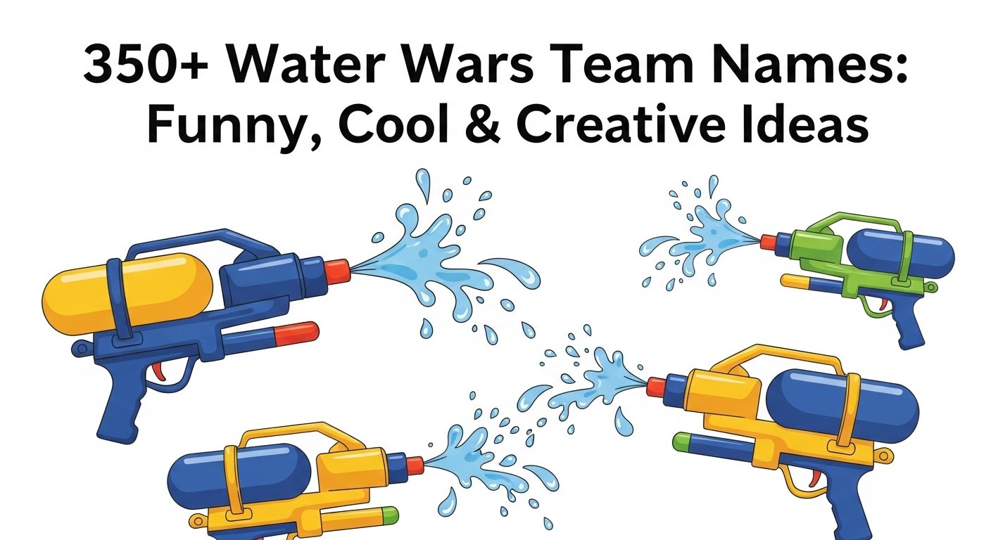 350+ Water Wars Team Names: Funny, Cool & Creative Ideas