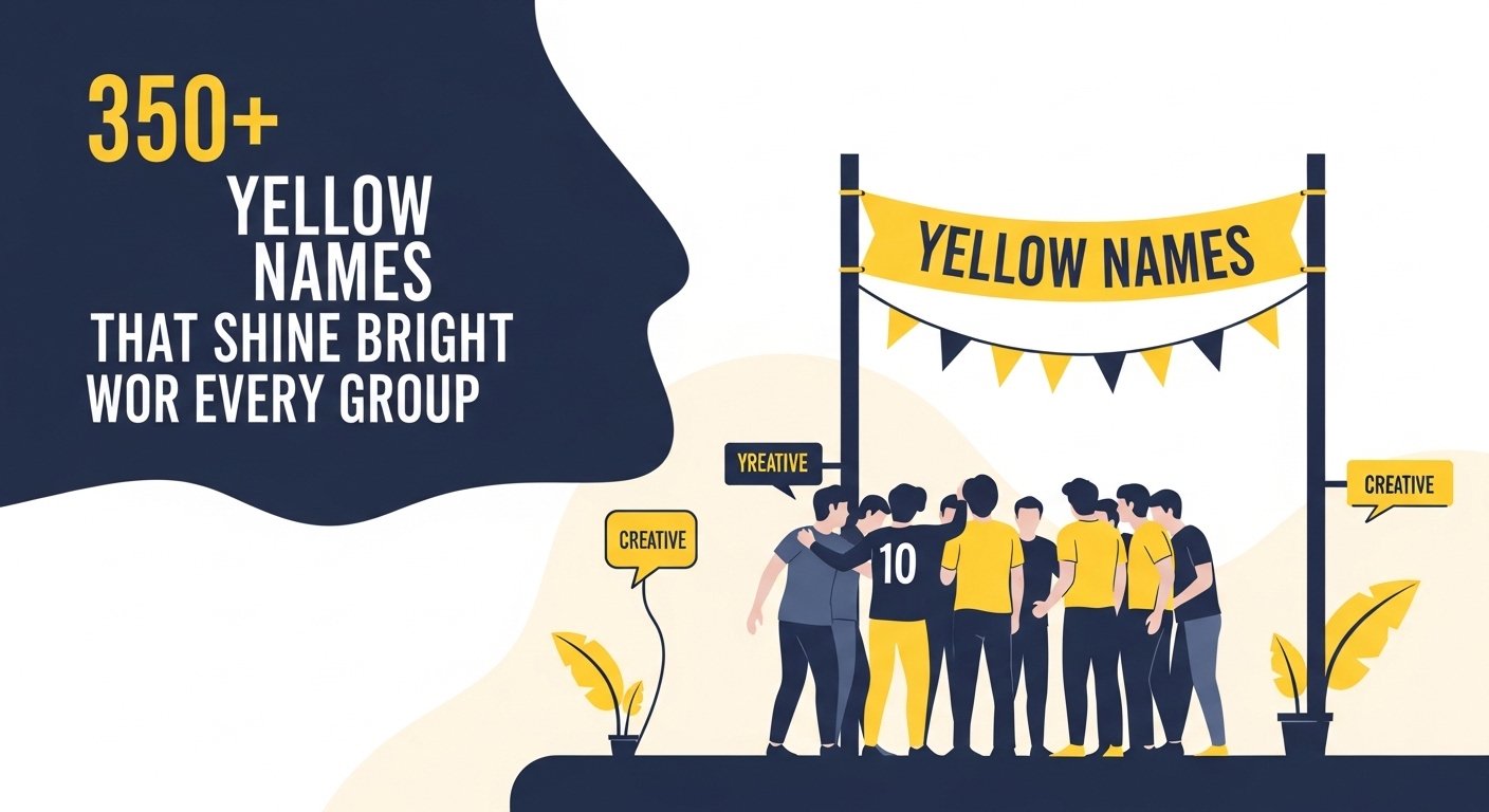 350+ Yellow Team Names That Shine Bright for Every Group