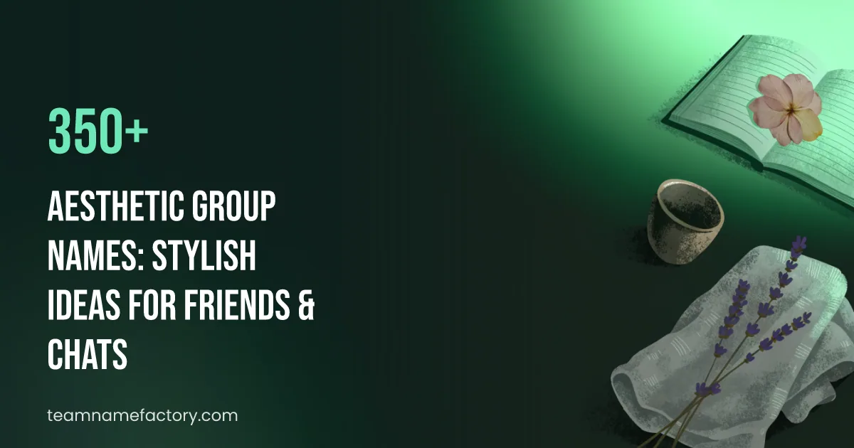 350+ Aesthetic Group Names: Stylish Ideas for Friends & Chats