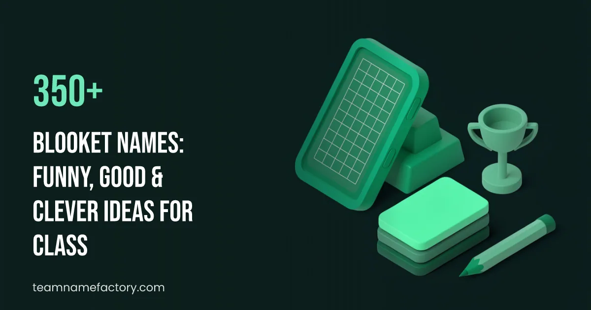 350+ Blooket Names: Funny, Good & Clever Ideas for Class