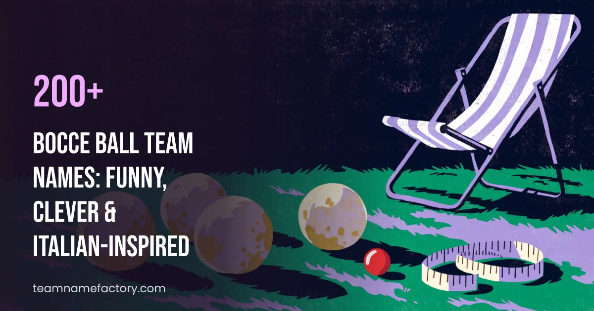 200+ Bocce Ball Team Names: Funny, Clever & Italian-Inspired