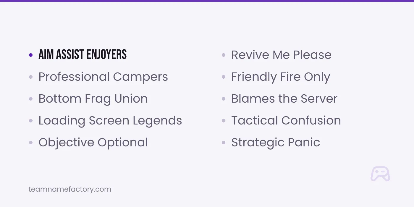 Funny Clan Names — clan names ideas from teamnamefactory.com