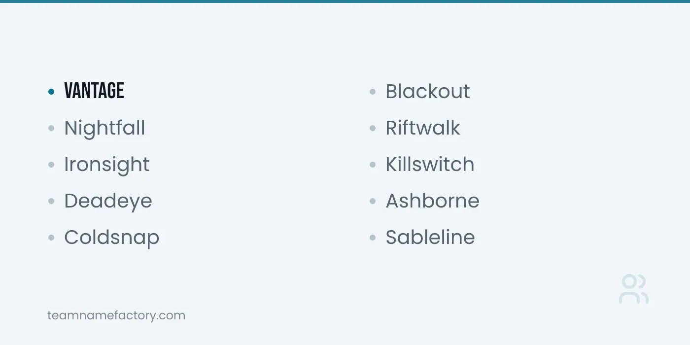 Cool CODM Names for Any Lobby — codm name ideas ideas from teamnamefactory.com