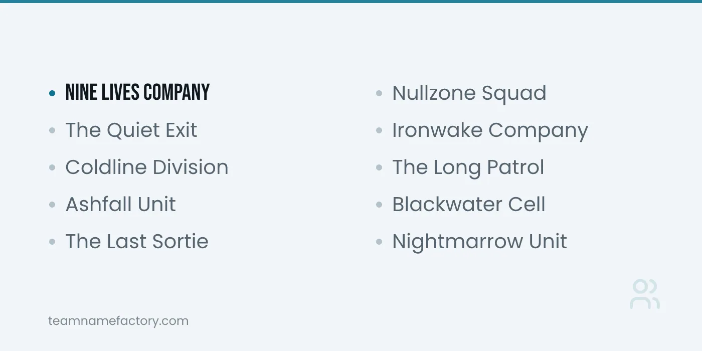 Unique Clan Names for CODM Squads — codm name ideas ideas from teamnamefactory.com