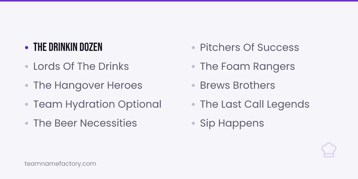 Beer Olympics Team Names — chili cook off team names ideas from teamnamefactory.com