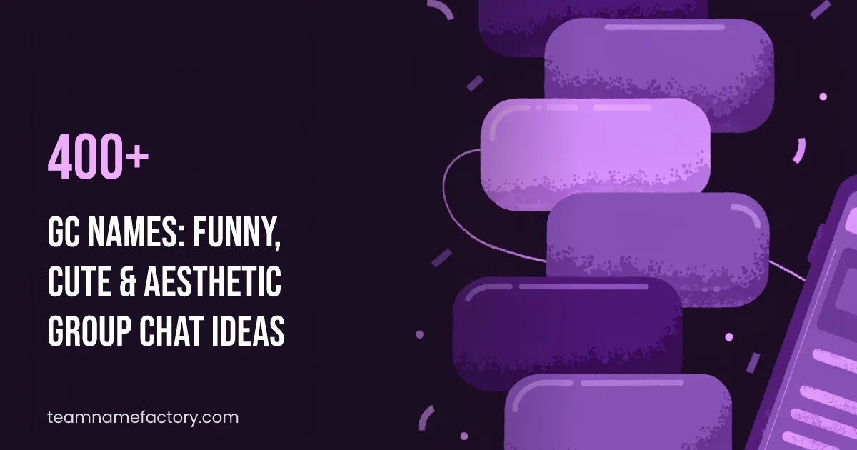 400+ GC Names: Funny, Cute & Aesthetic Group Chat Ideas