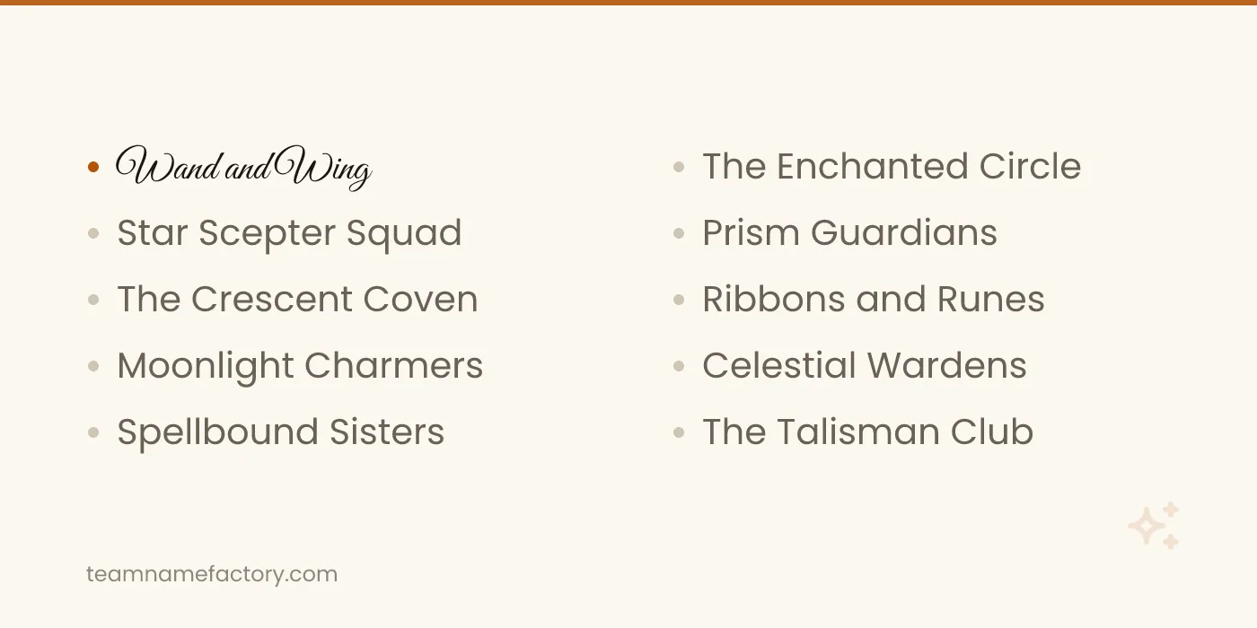 Magical Girl Group Names — girl group names ideas from teamnamefactory.com