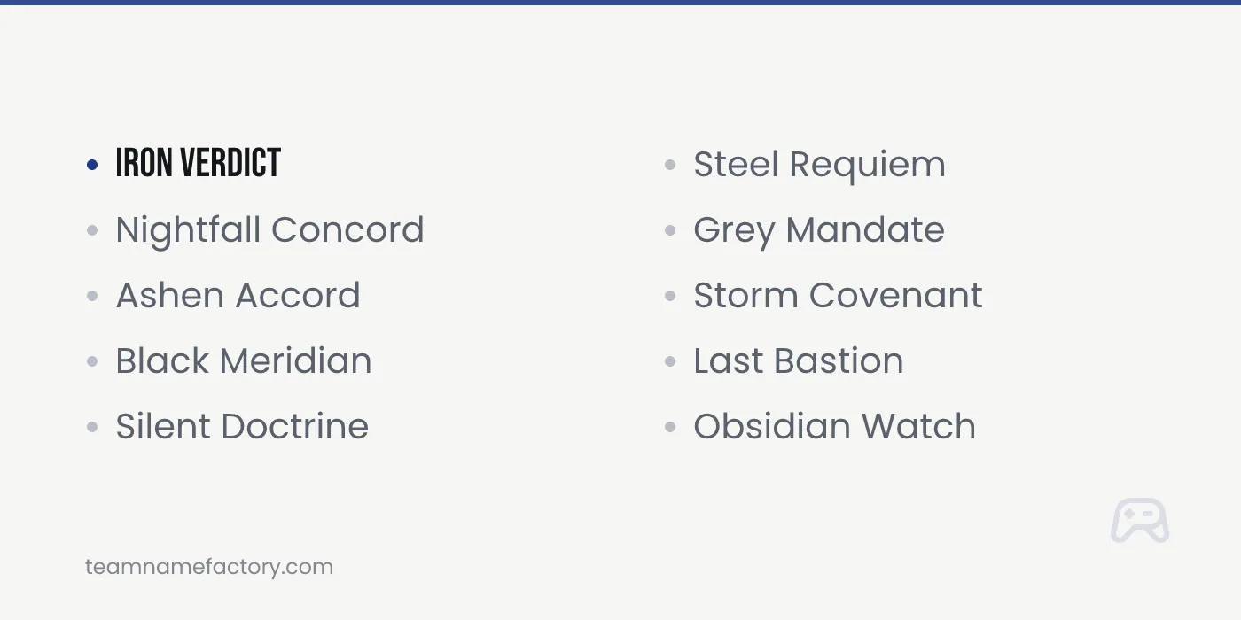 Cool Guild Names — guild names ideas from teamnamefactory.com