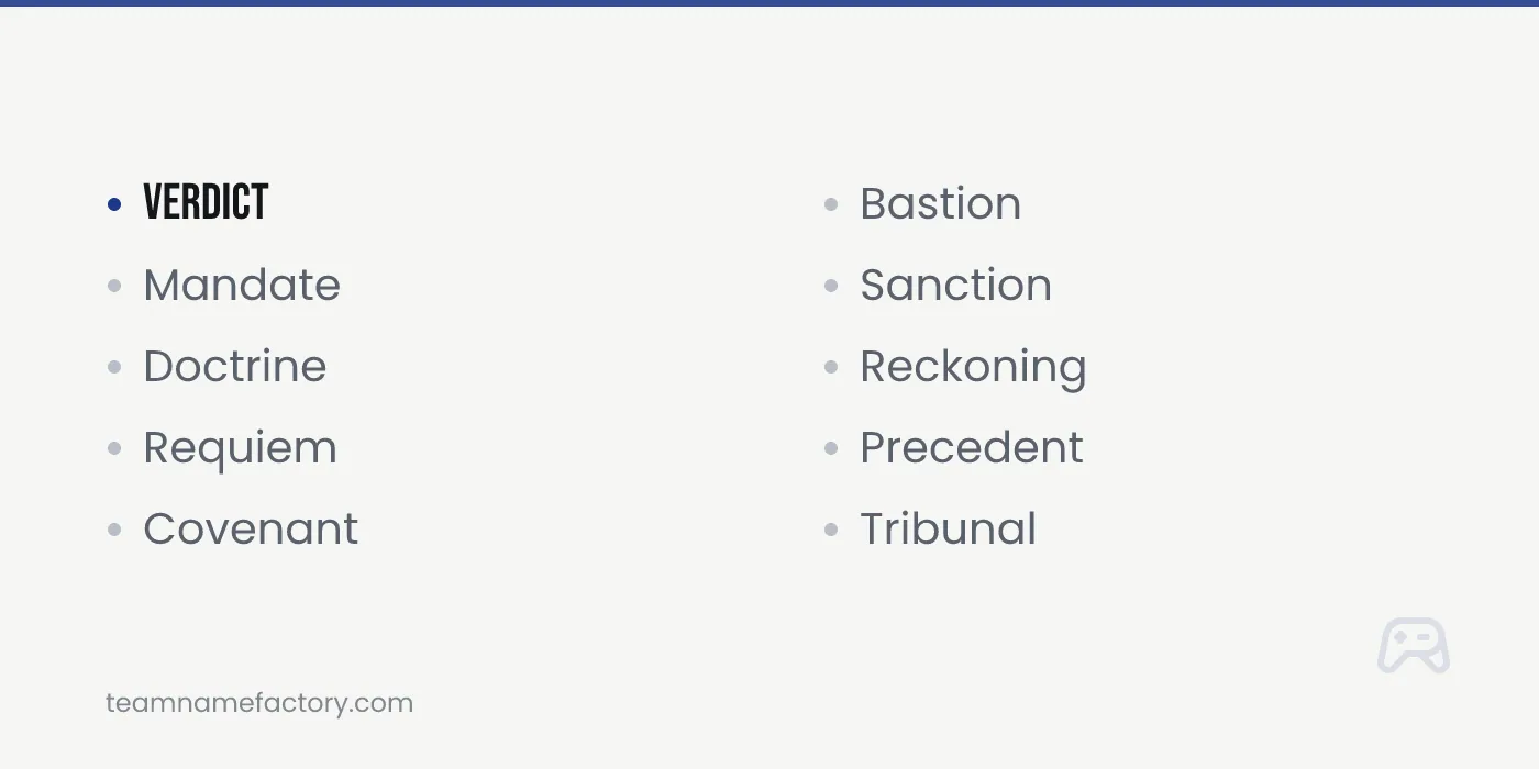 Guild Names With One Strong Word — guild names ideas from teamnamefactory.com
