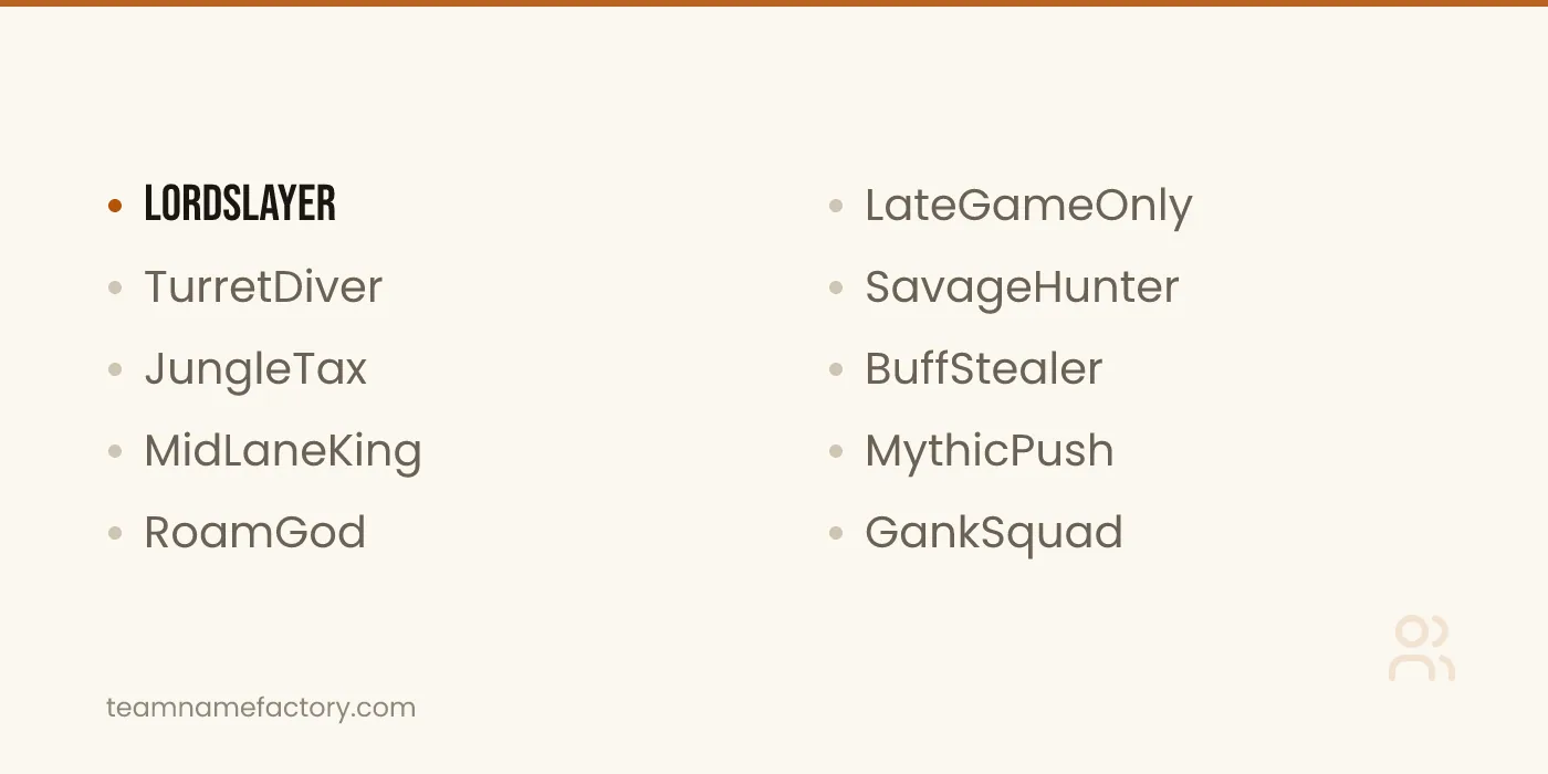 IGN Name Ideas for Mobile Legends — ign ideas ideas from teamnamefactory.com
