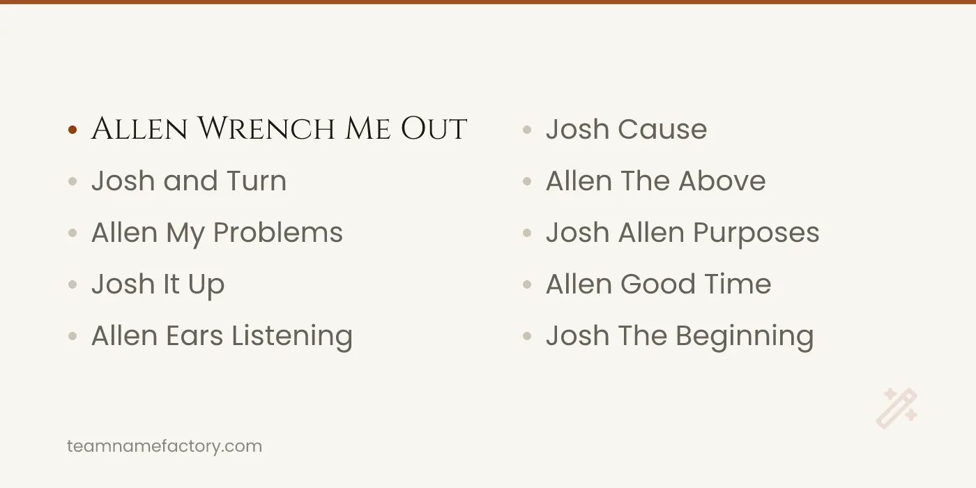 Clever Josh Allen Puns Worth Using — josh allen fantasy team names ideas from teamnamefactory.com