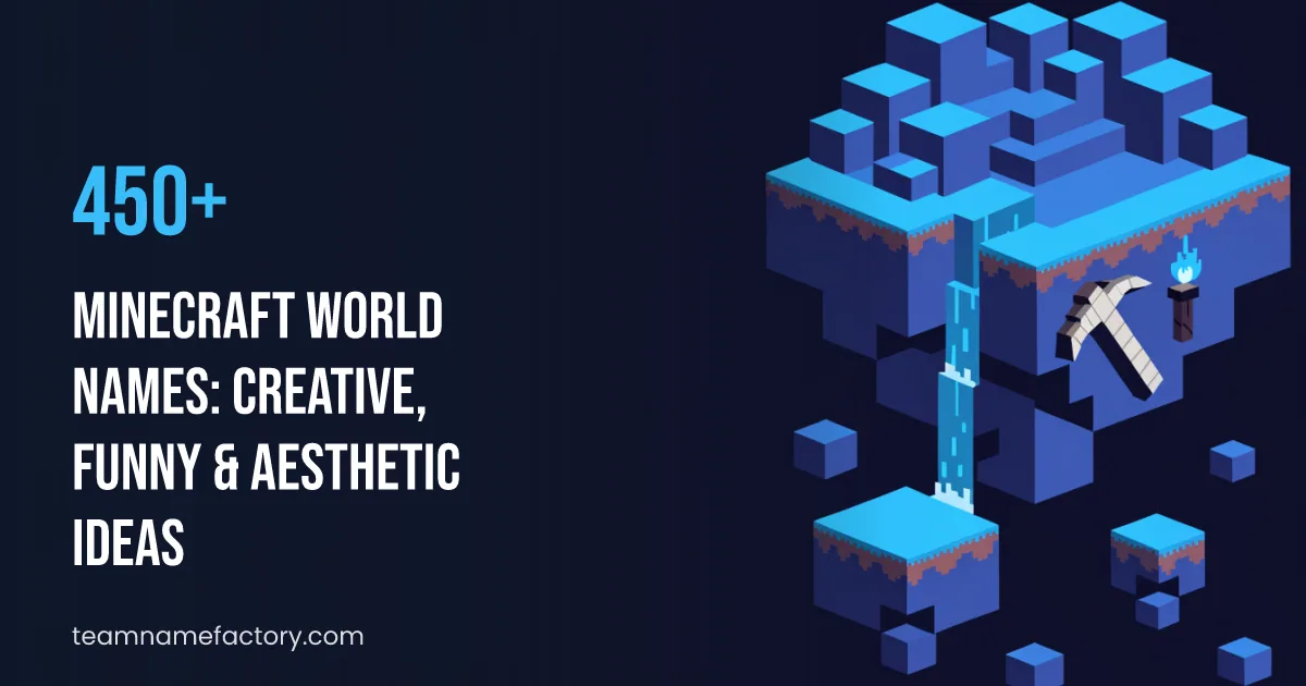 450+ Minecraft World Names: Creative, Funny & Aesthetic Ideas