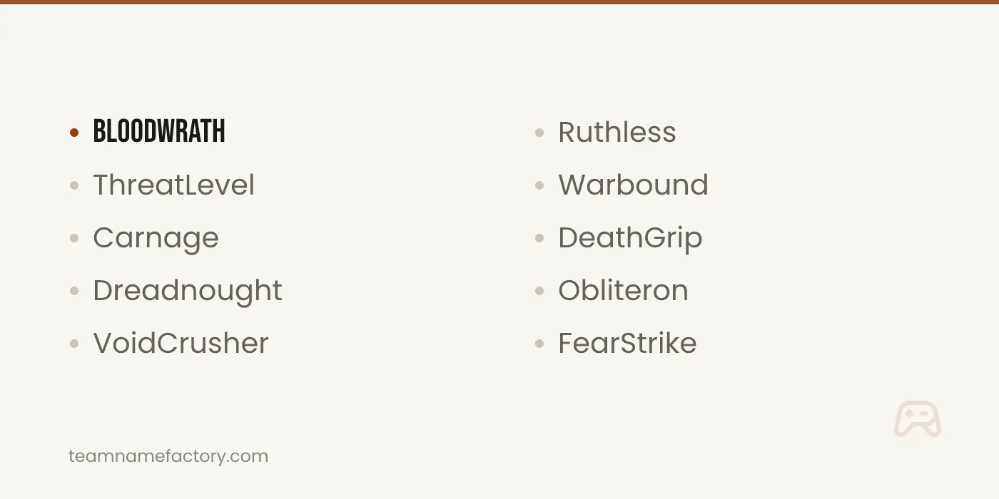 Intimidating Pro Gamer Names — pro gamer names ideas from teamnamefactory.com