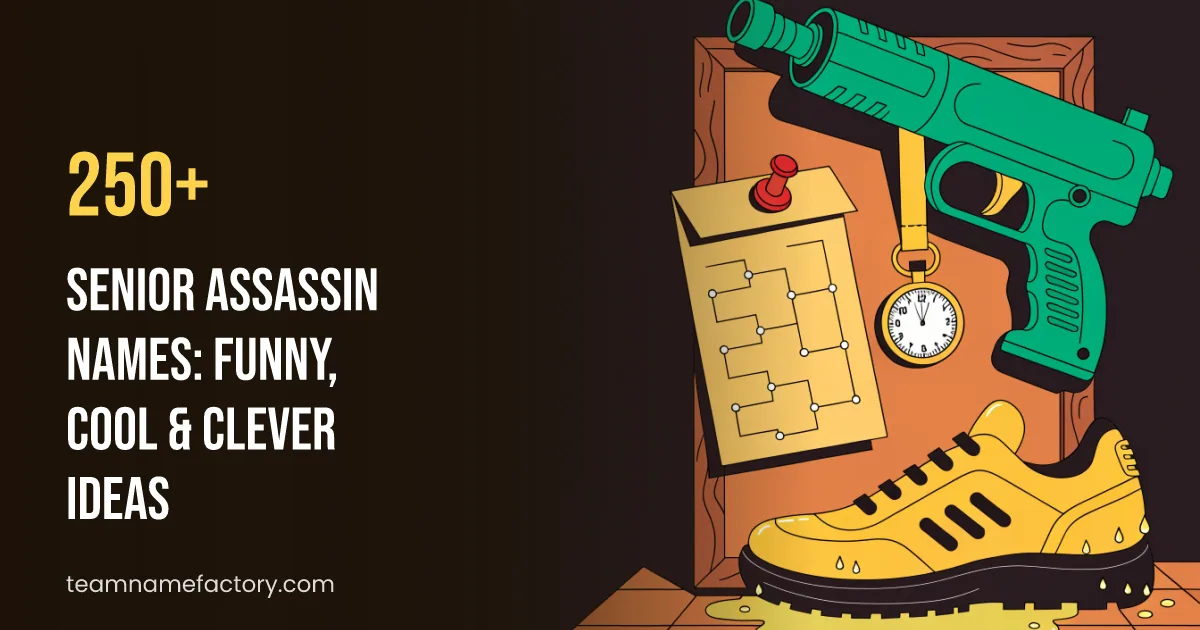 250+ Senior Assassin Names: Funny, Cool & Clever Ideas