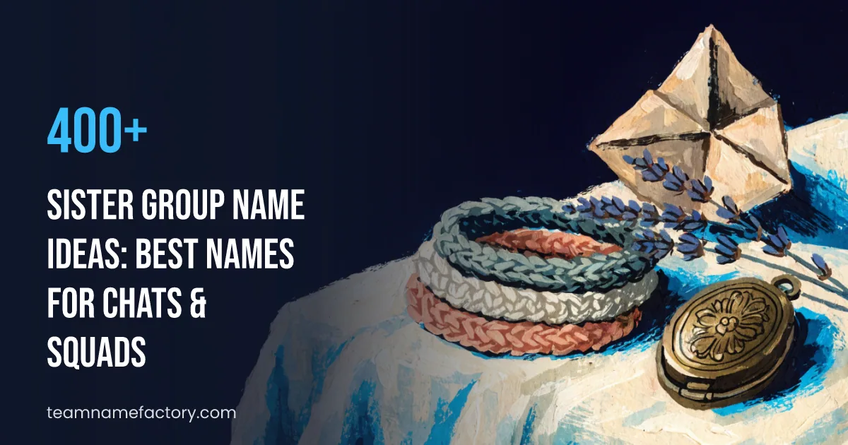 400+ Sister Group Name Ideas: Best Names for Chats & Squads