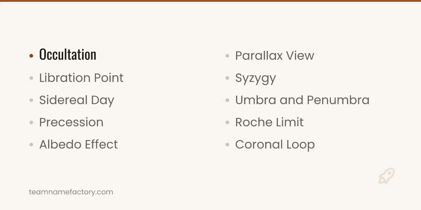 Unique Space Team Names — space team names ideas from teamnamefactory.com