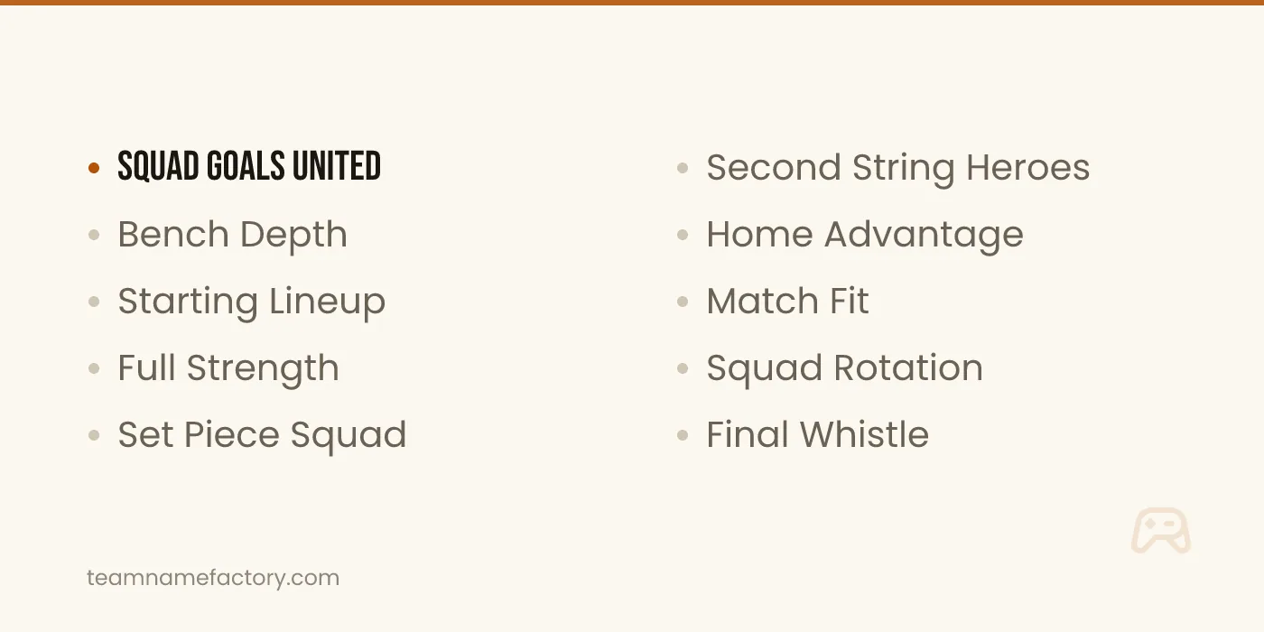 Squad Names for Sports Teams — squad name ideas ideas from teamnamefactory.com
