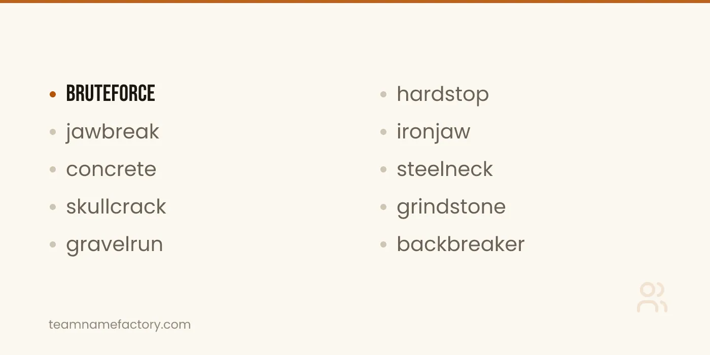 Tuff Usernames That Read Hard and Clean — tuff usernames ideas from teamnamefactory.com
