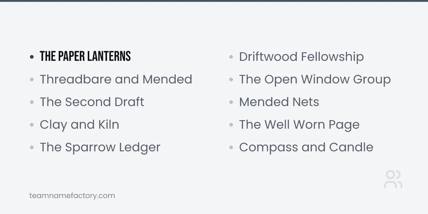 Creative Christian Group Names Ideas — christian group names ideas from teamnamefactory.com